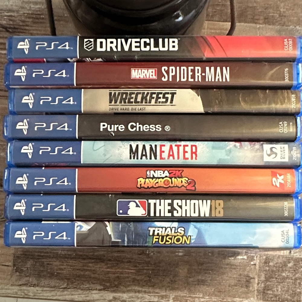 Sony PS4 Game Case Stack